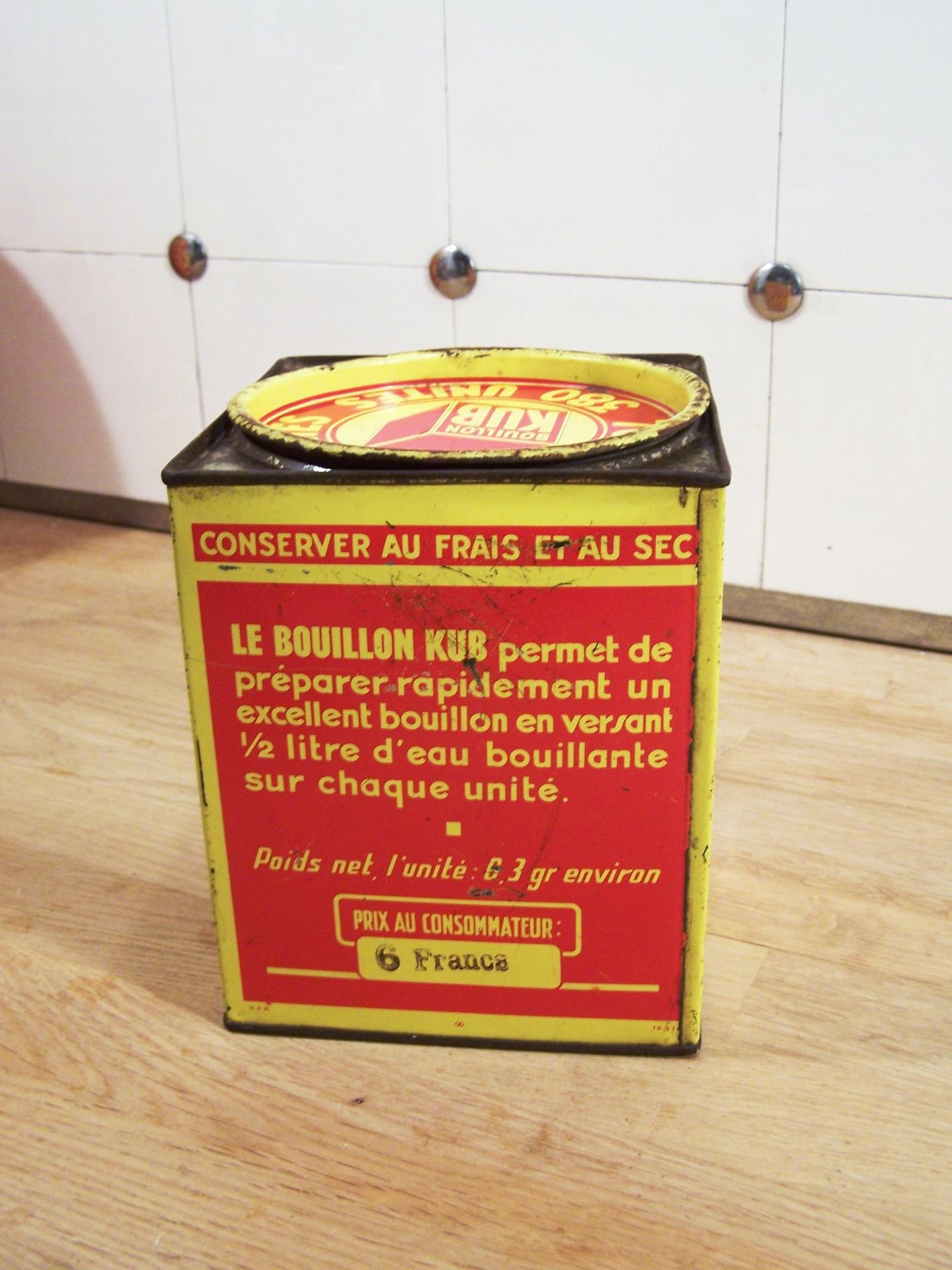 Ancienne boite de bouillon KUB