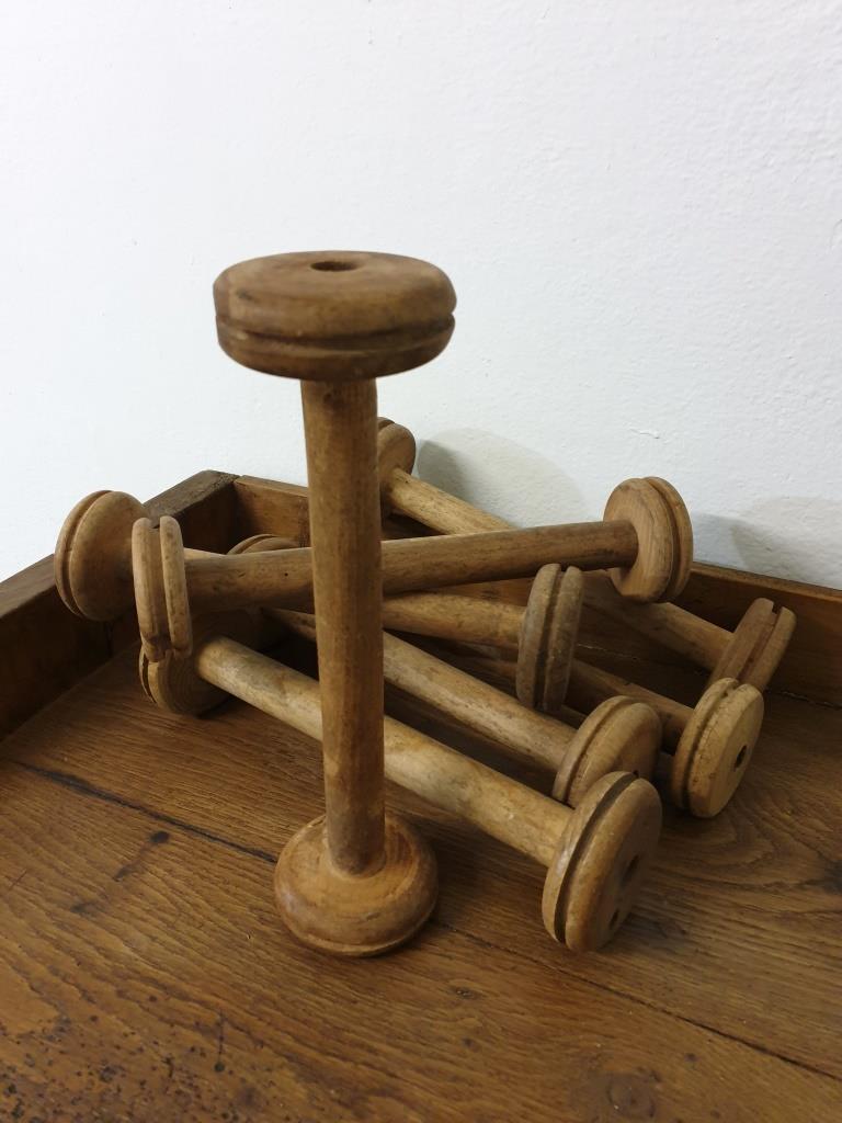 4 bobines en bois