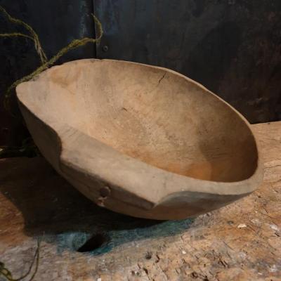4 bol petrin en bois sculpte