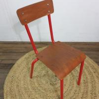 4 chaise d ecole rouge enfant