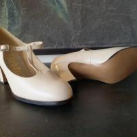 4 chaussures salome beiges