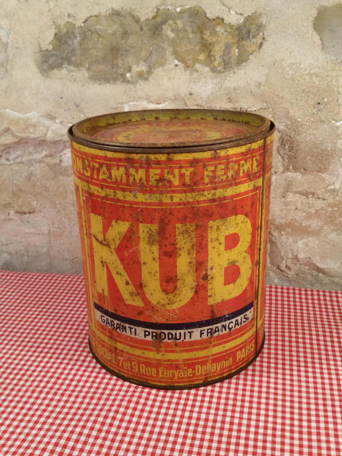 ancienne boite de bouillon KUB
