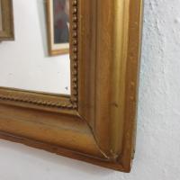 4 miroir louis philippe perle dore petite taille