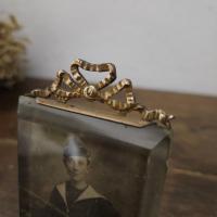 4 porte photo noeud laiton
