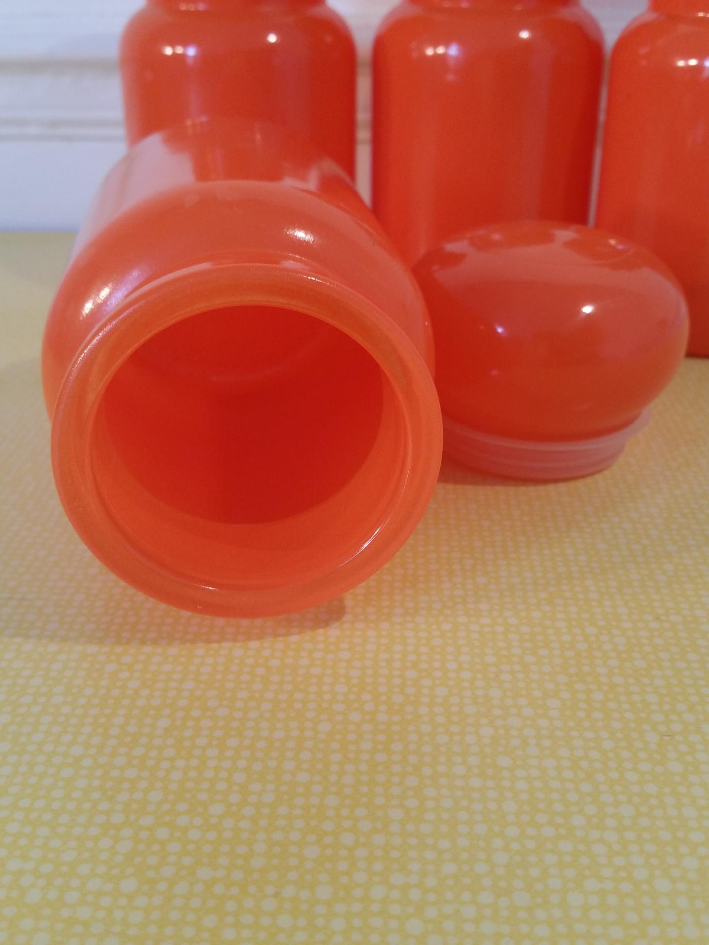 4 serie de pots orange