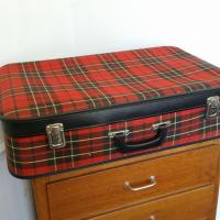 4 valise tissu ecossais