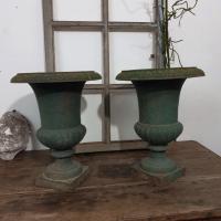 4 vase medicis anciens verts