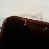 4 vase vallauris marron rouge
