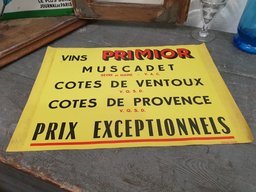 5 affiche publicite vins primior
