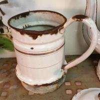5 cafetiere emaillee blanche grande