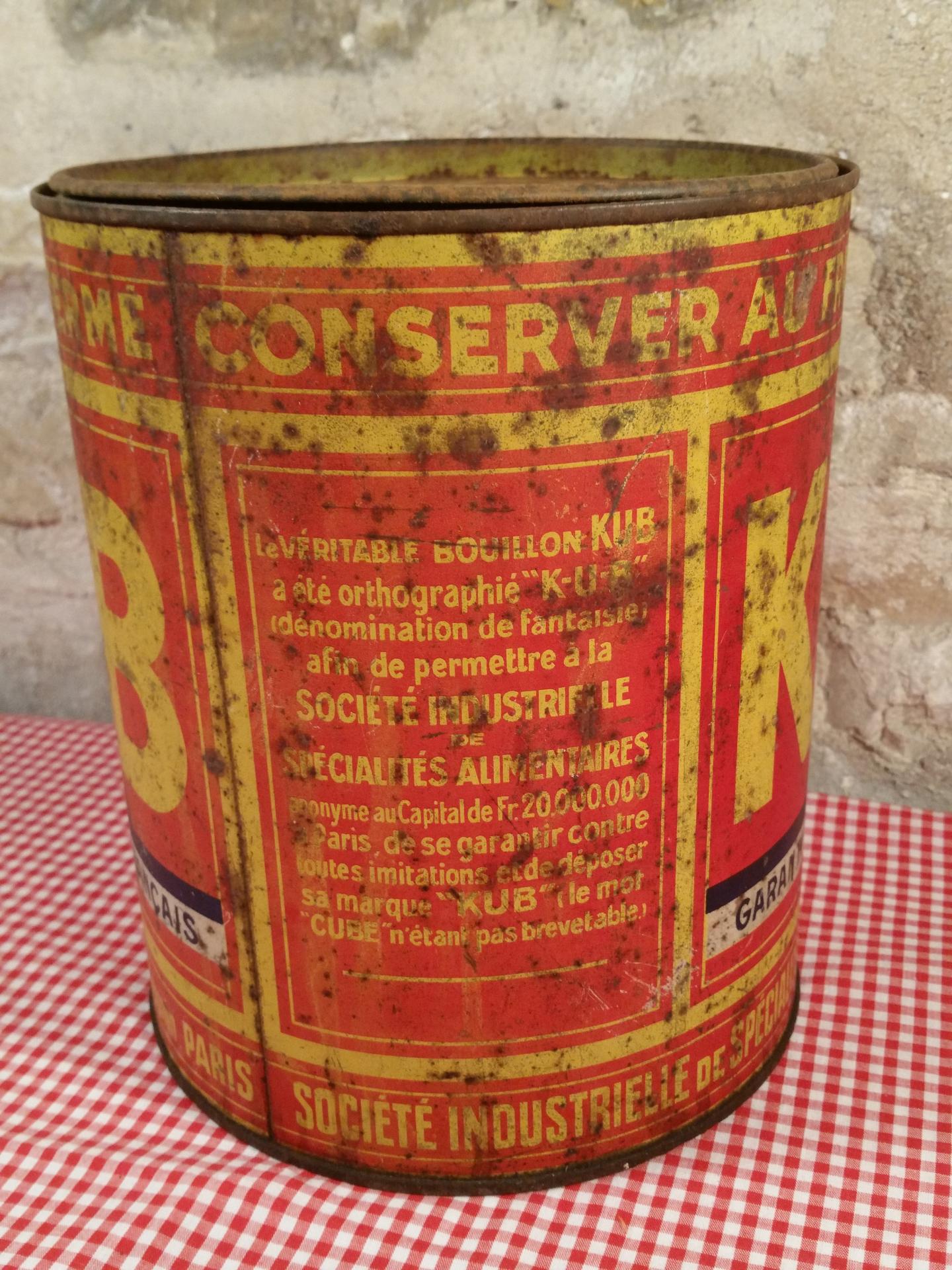 ancienne boite de bouillon KUB
