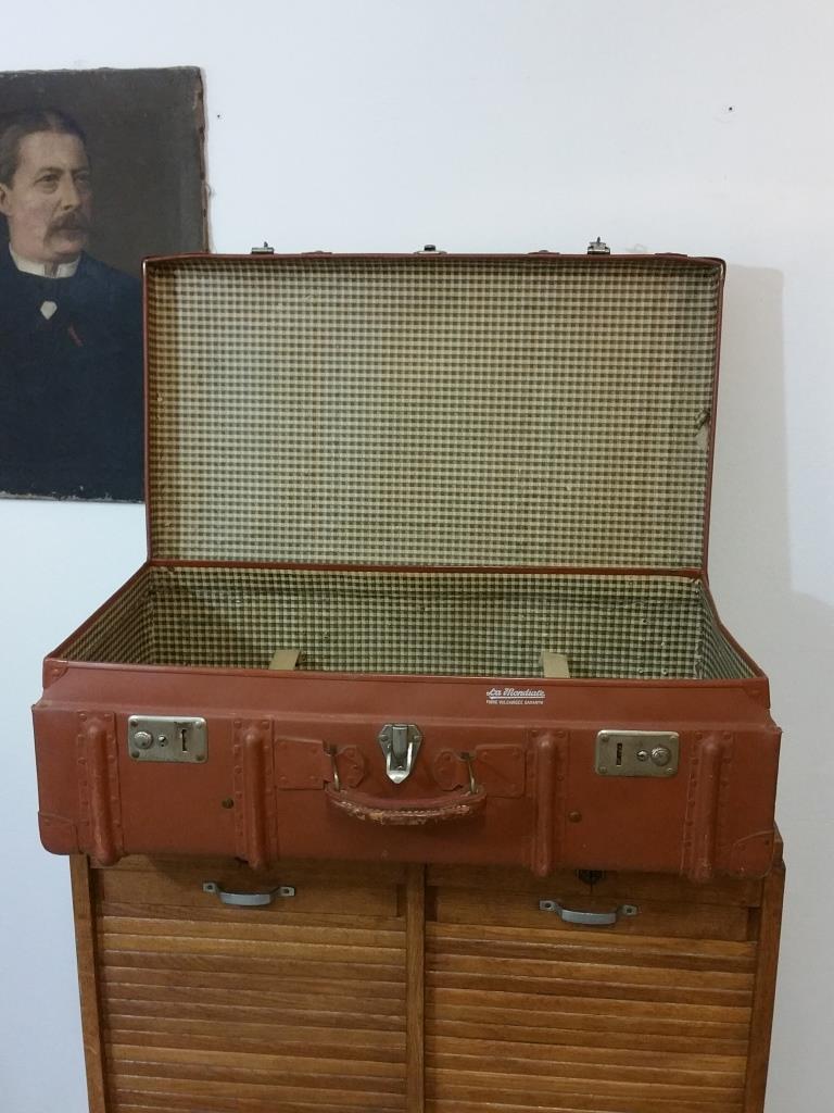 5 grande malle valise marron