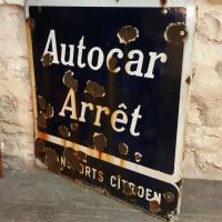 5 planque emaillee autocar arrete citroen