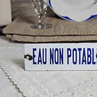 5 plaque eau non potable