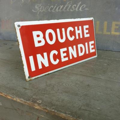 5 plaque emaillee bouche incendie