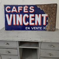 5 plaque emaillee cafe vincent