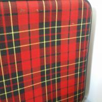 5 valise tissu ecossais