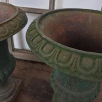 5 vase medicis anciens verts