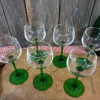 5 verres a vin blanc lot a