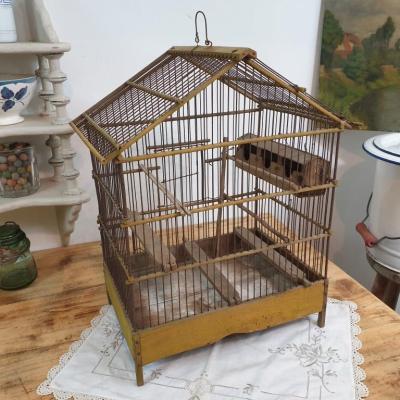 6 cage a oiseau jaune