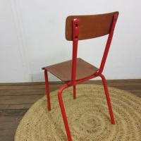 6 chaise d ecole rouge enfant