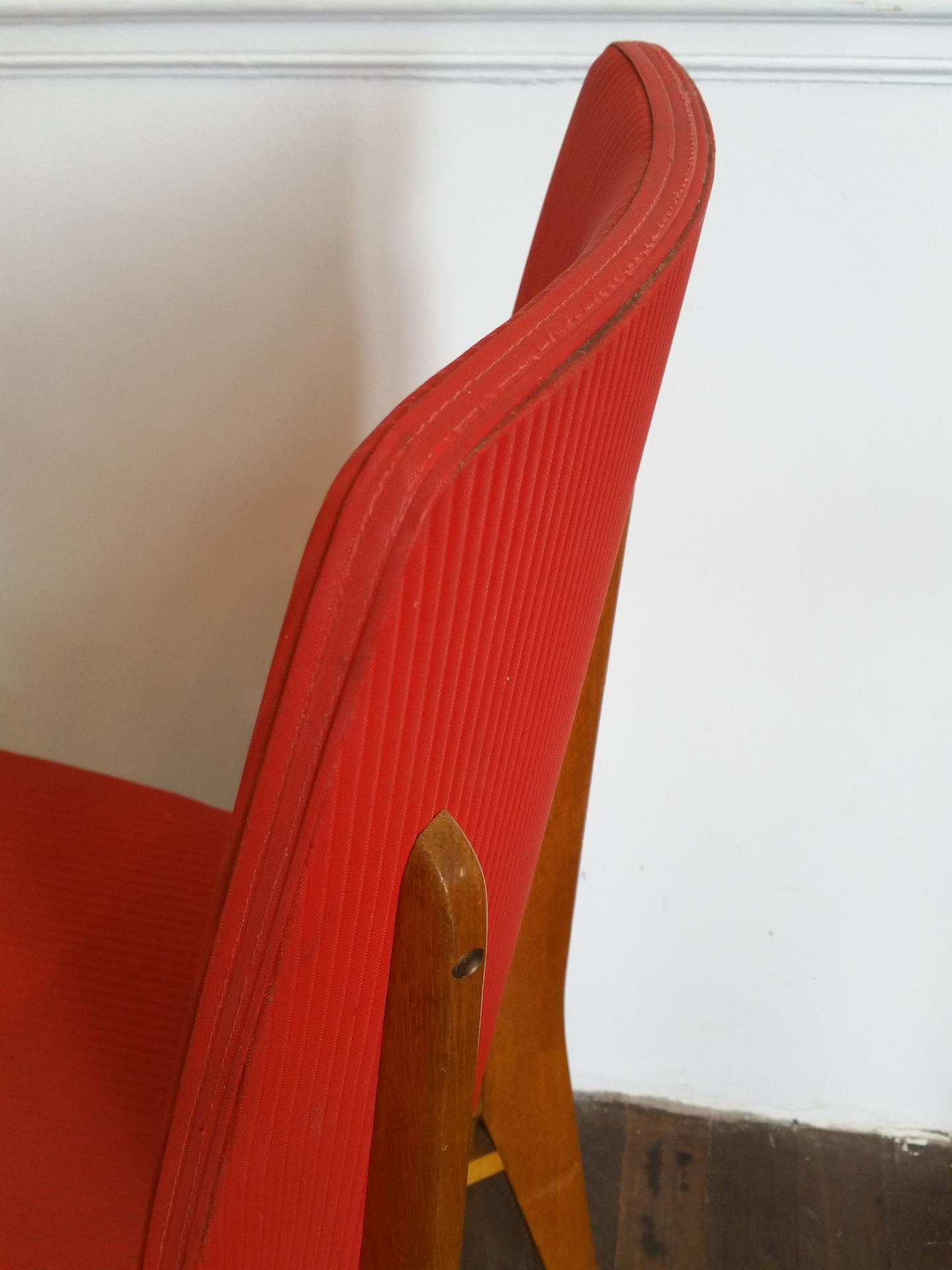 6 chaise rouge