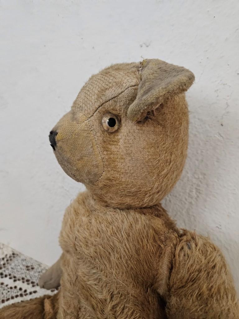 Ancien ours en peluche de collection ours d'artiste 48 cm état voir photos Ancien ours en peluche de collection ours d'artiste 48 cm état voir photos