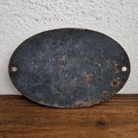 6 plaque emaillee bureau