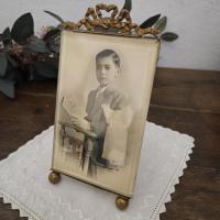 6 porte photo laiton communion