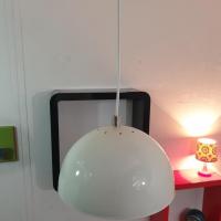 6 suspension cloche blanche 70 s 2