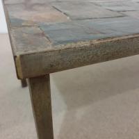 6 table basse metal pierre