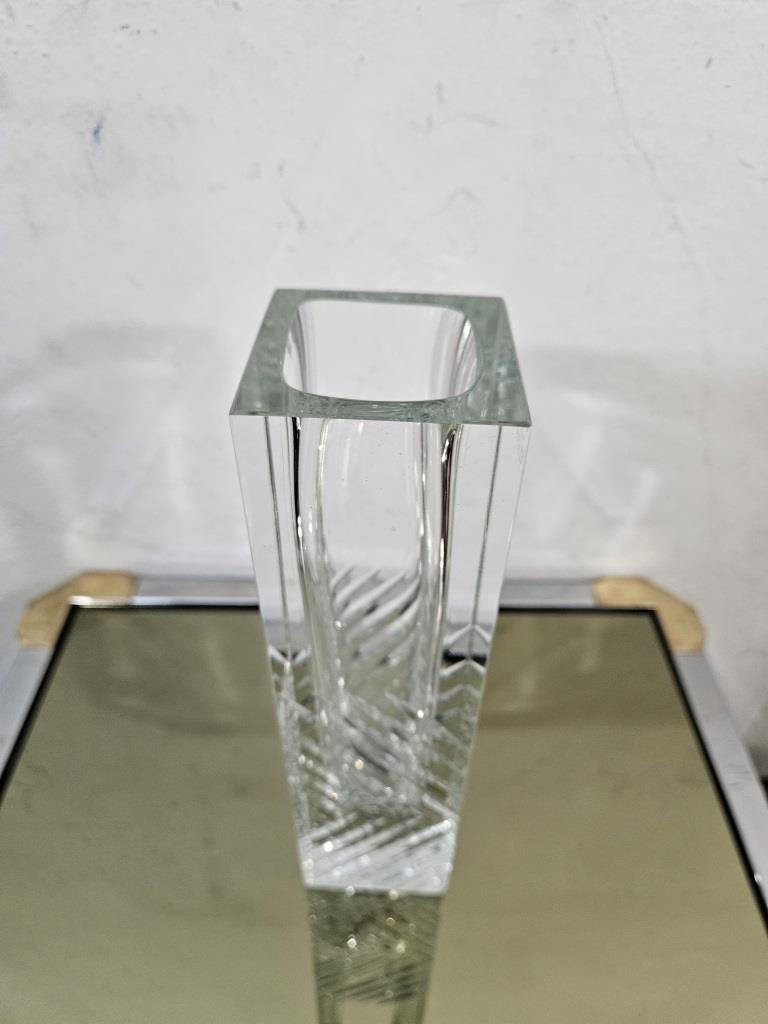 6 vase murano transparent