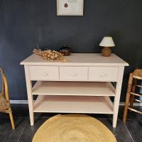 7 commode rose poudre