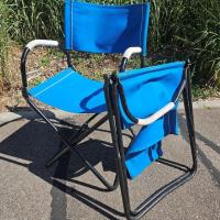 7 fauteuils pliants bleux