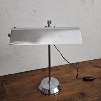 7 lampe de bureau chromee art deco 1