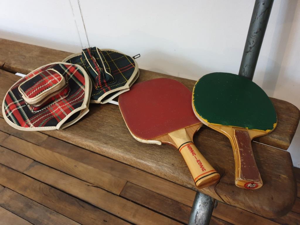 Créer Sa Raquette De Ping Pong tennis de table ping pong sport vintage housse écossais déco