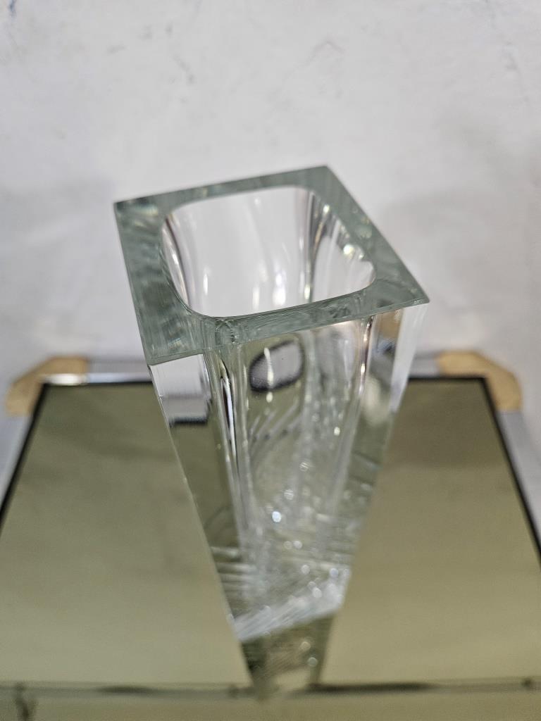7 vase murano transparent
