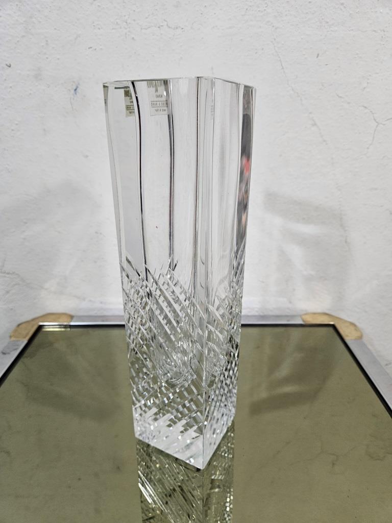 8 vase murano transparent