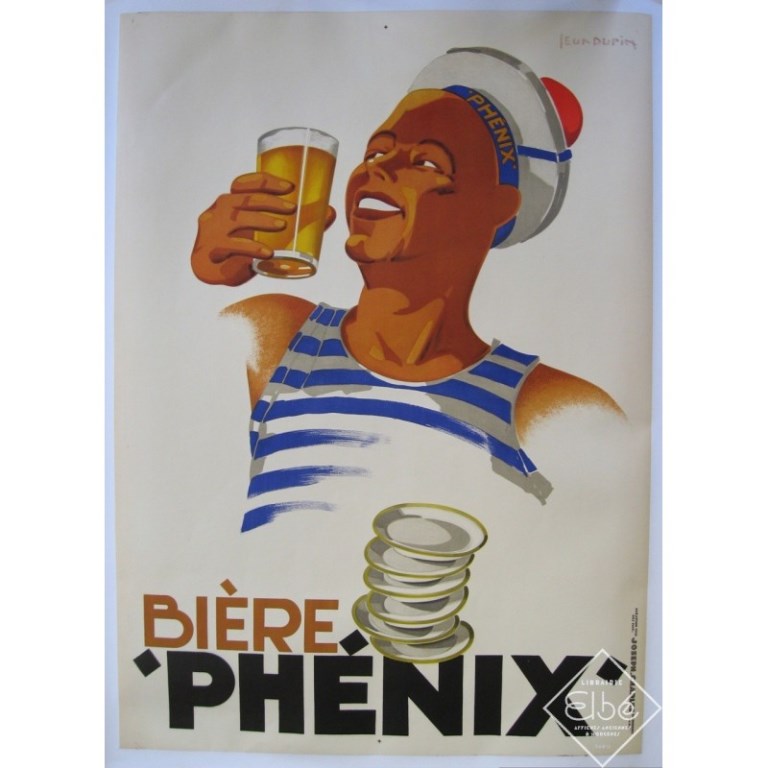 Biere phenix food and drink french poster