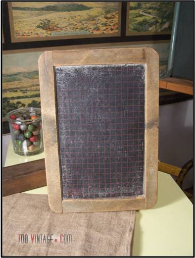 Belle Ancienne Ardoise D Ecolier