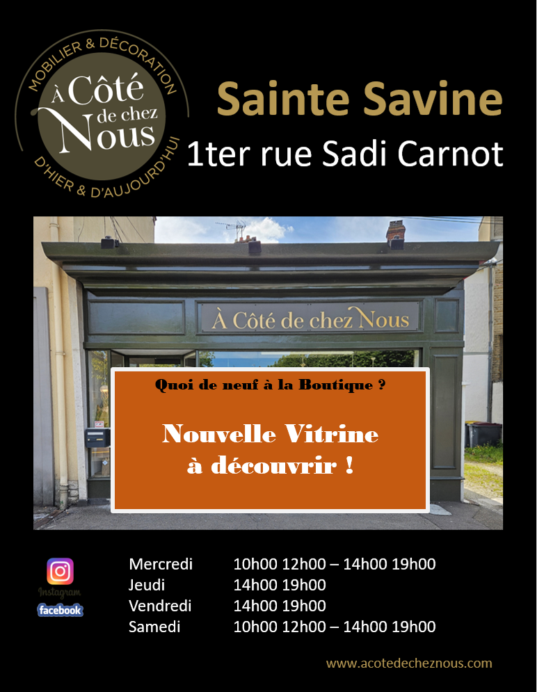 Nouvelle vitrine